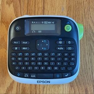 Epson Model LW-300 Label Printer/Label Maker - 6-12 MM 1/4-1/2" Tape Used Tested